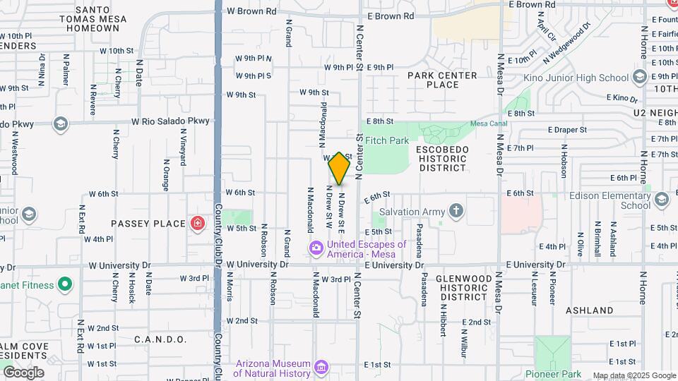 608 N Drew St E Map and Location Details