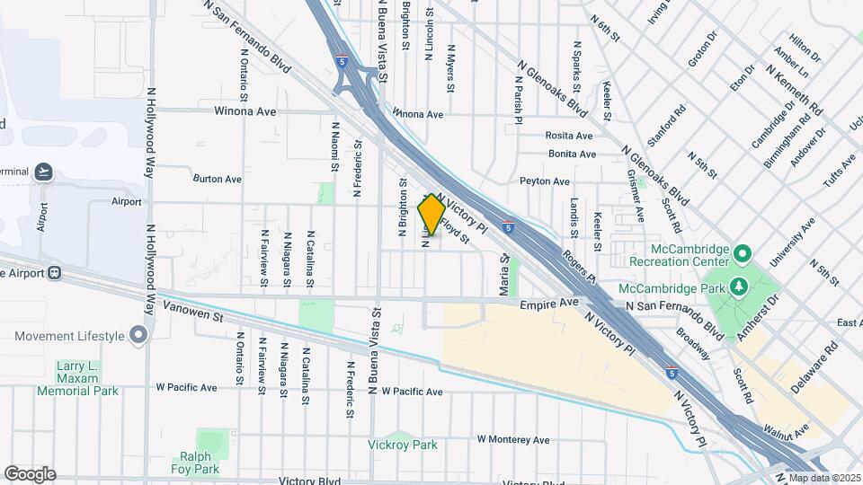 2106 N Lincoln St Map and Location Details