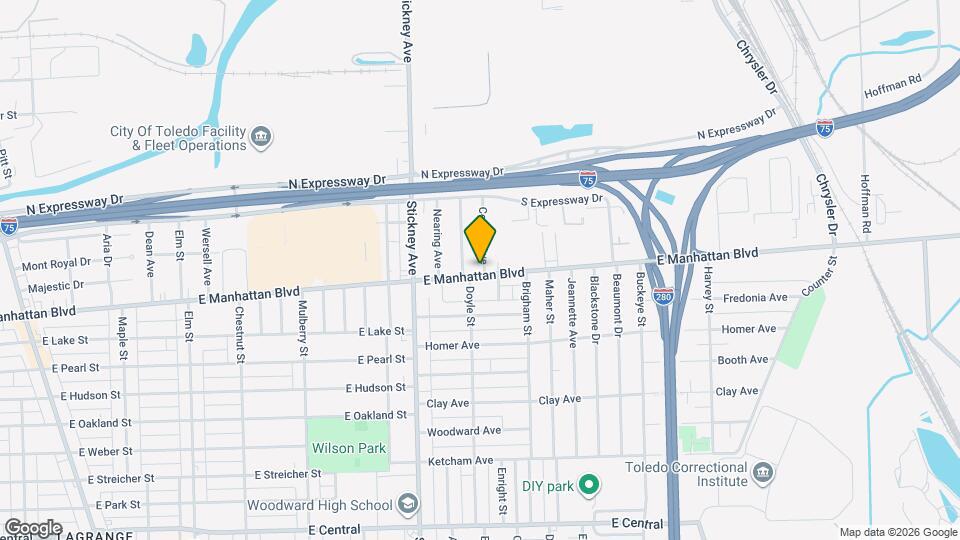 1019 E Manhattan Blvd Map and Location Details