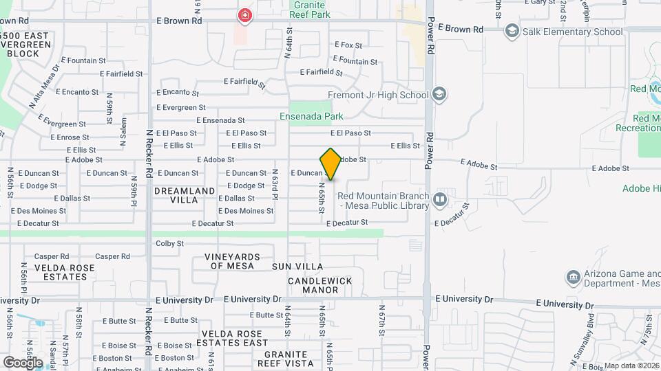 716 N 65th Pl Map and Location Details