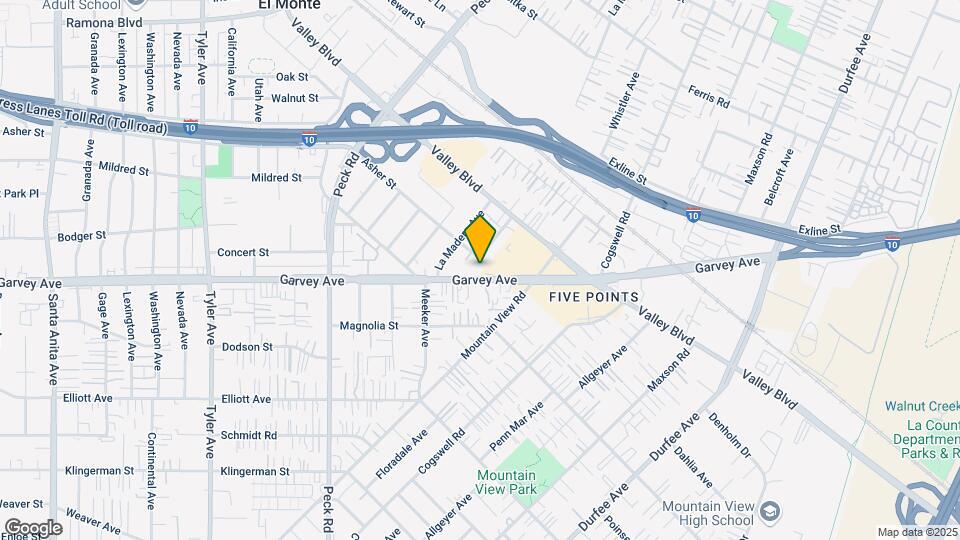 11707 Garvey Ave Map and Location Details