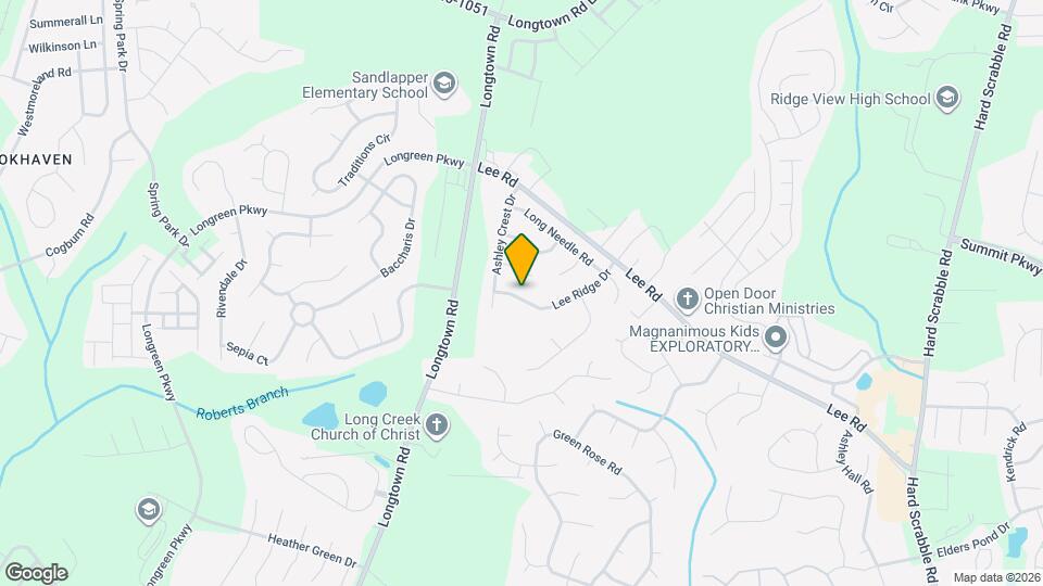 107 Lee Ridge Dr Mapa y Detalles de la Ubicación