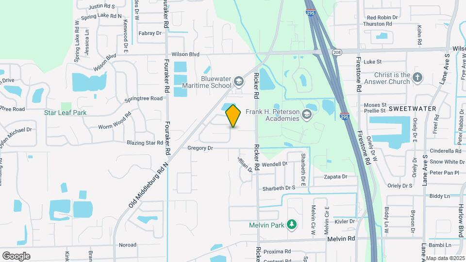 3943 Hunters Lake Cir E Map and Location Details