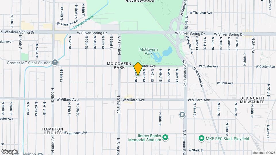 5324 N 49th St Map and Location Details