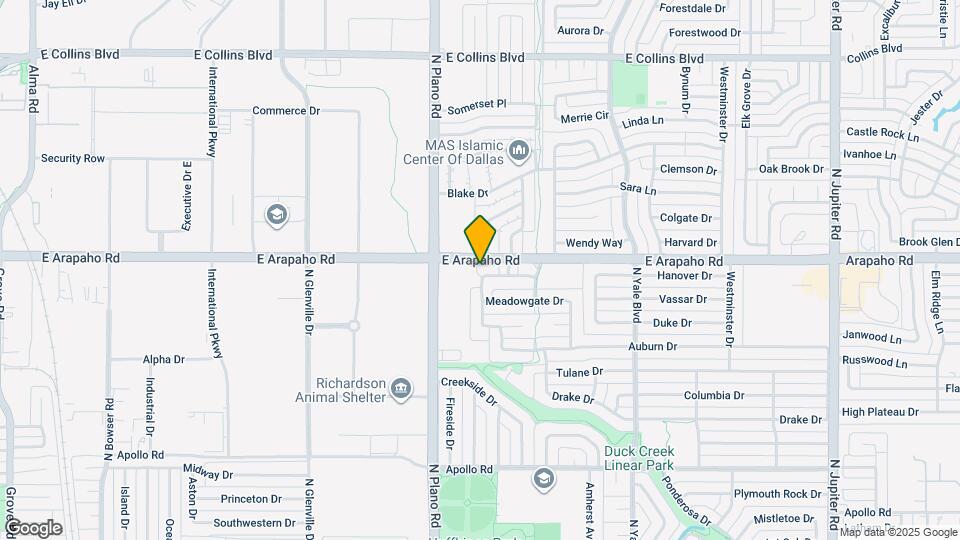 1501 Willow Crest Dr Map and Location Details