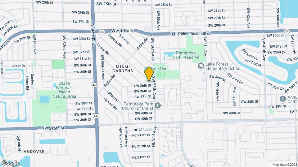 136 Miami Gardens Rd Mapa y Detalles de la Ubicación