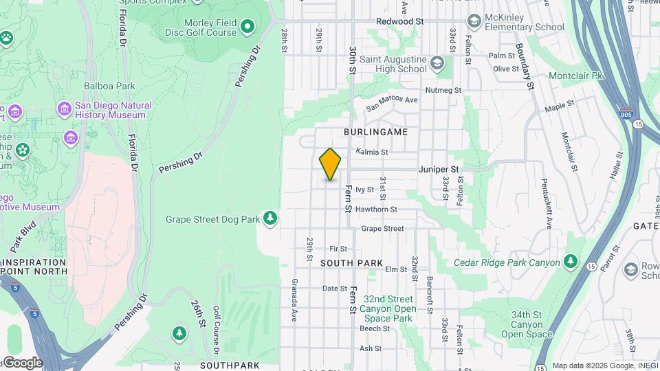 2958 Ivy St Map and Location Details