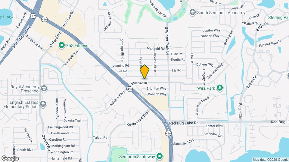 208 Wilshire Dr Map and Location Details