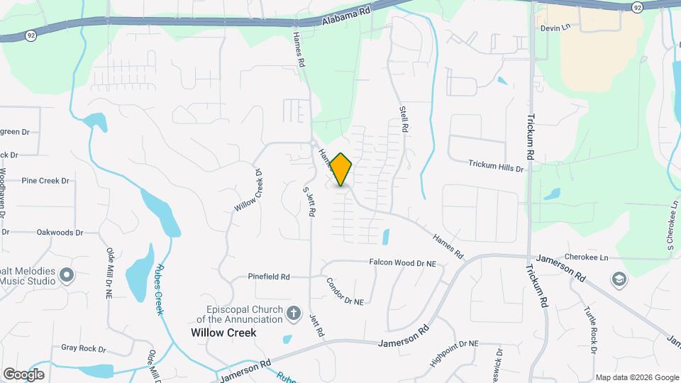 102 W Oaks Pl Mapa y Detalles de la Ubicación