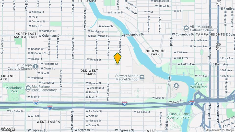 1706 W Palmetto St Map and Location Details
