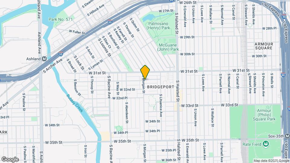 3129 S Morgan St Mapa y Detalles de la Ubicación