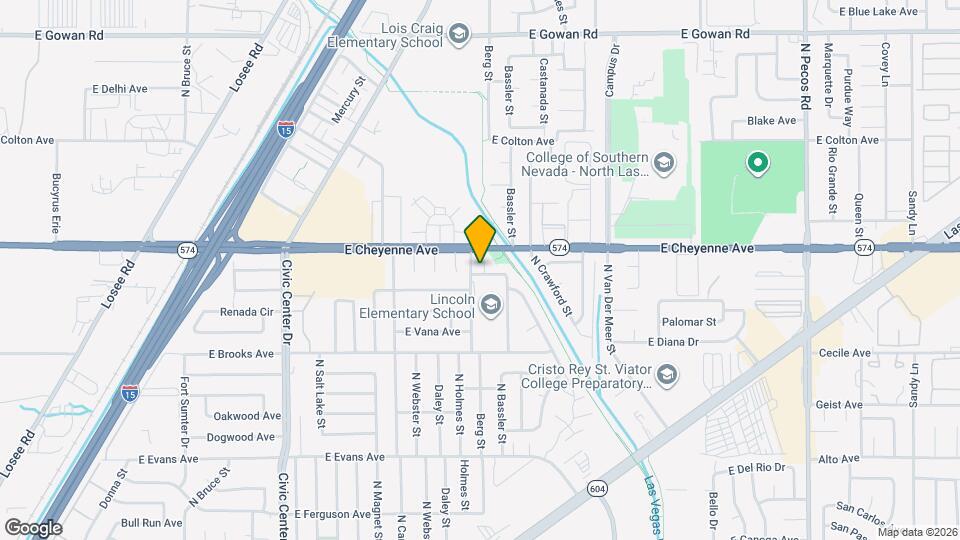 2700 E Basswood Ave Map and Location Details