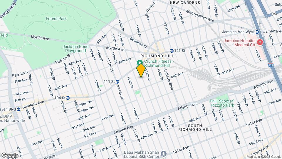 87-50 115th St-Unit -1st Fl Map and Location Details