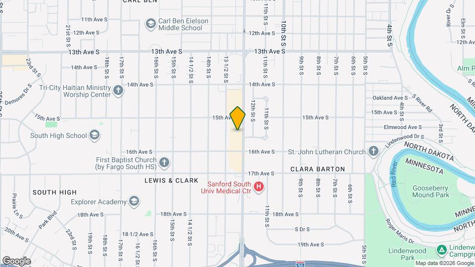 1525 S University Dr Map and Location Details