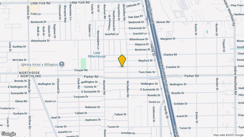 606 Cresline St Map and Location Details