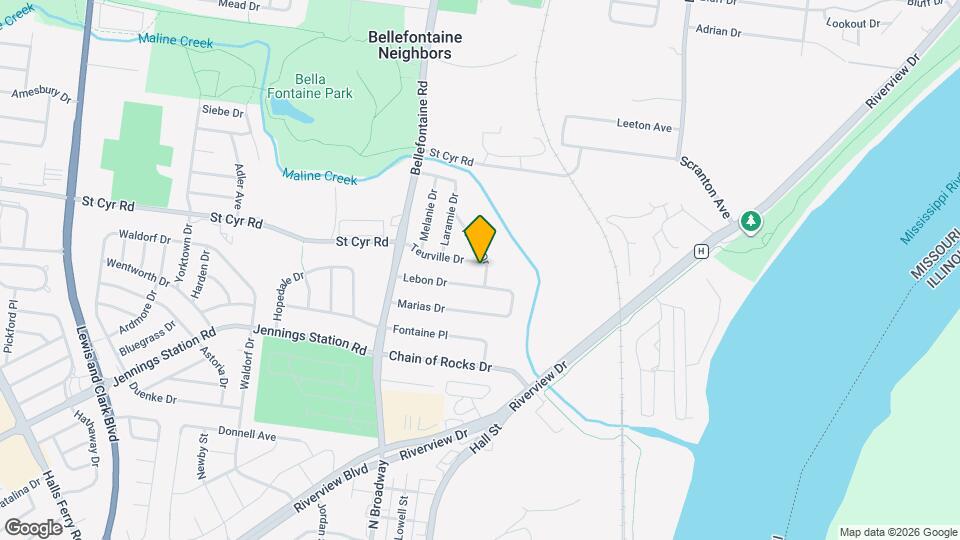 9301 Nelan Dr Map and Location Details