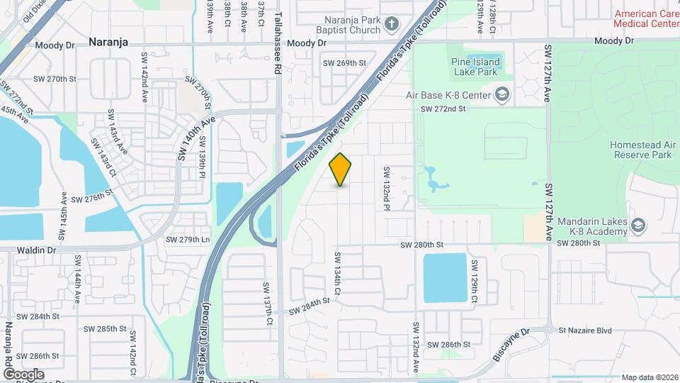 27701 SW 134th Ct Map and Location Details