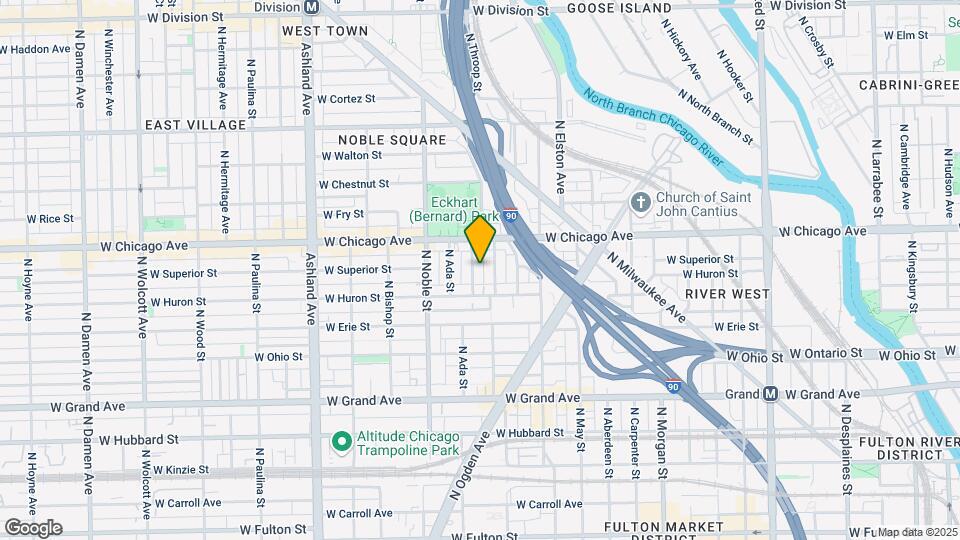 725 N Throop St Map and Location Details
