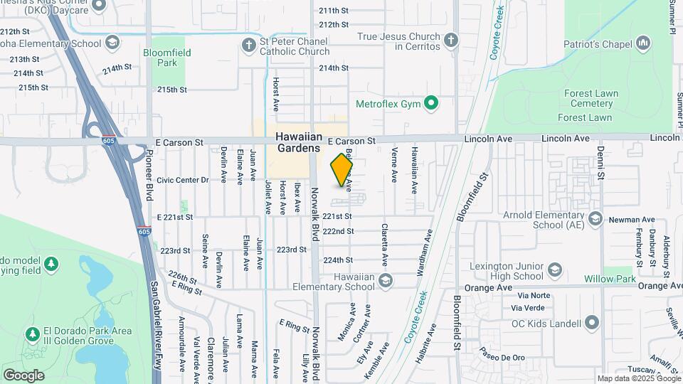 21917 Belshire Ave Map and Location Details