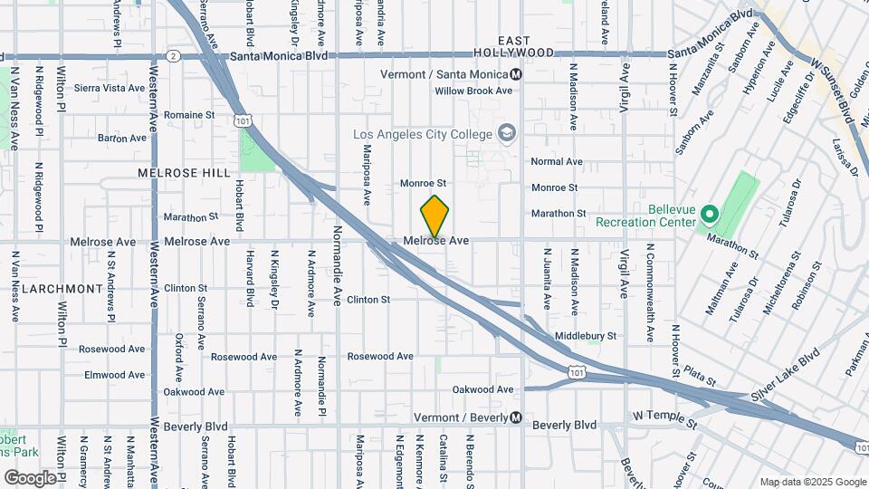 4362 E Melrose Ave Map and Location Details