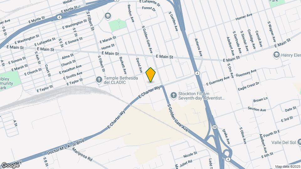 1044 S David Ave Mapa y Detalles de la Ubicación