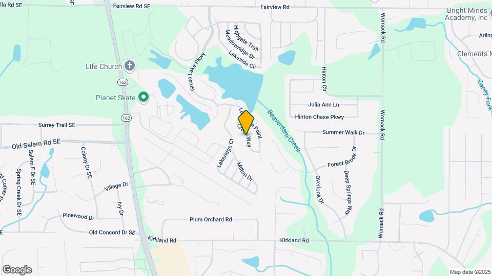 150 Creek Way Map and Location Details