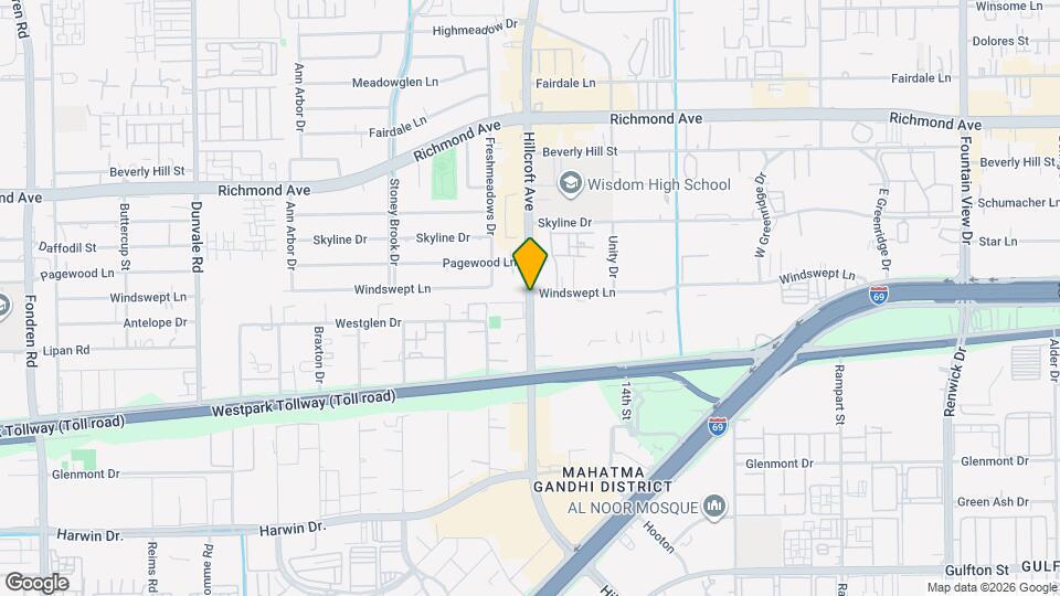 3737 Hillcroft Map and Location Details