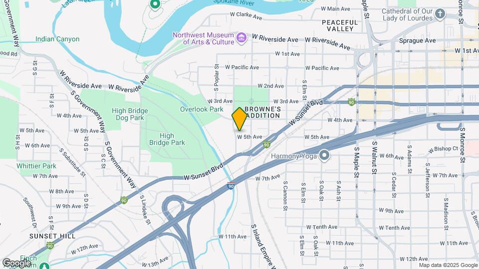 423 S Coeur d'Alene St Map and Location Details