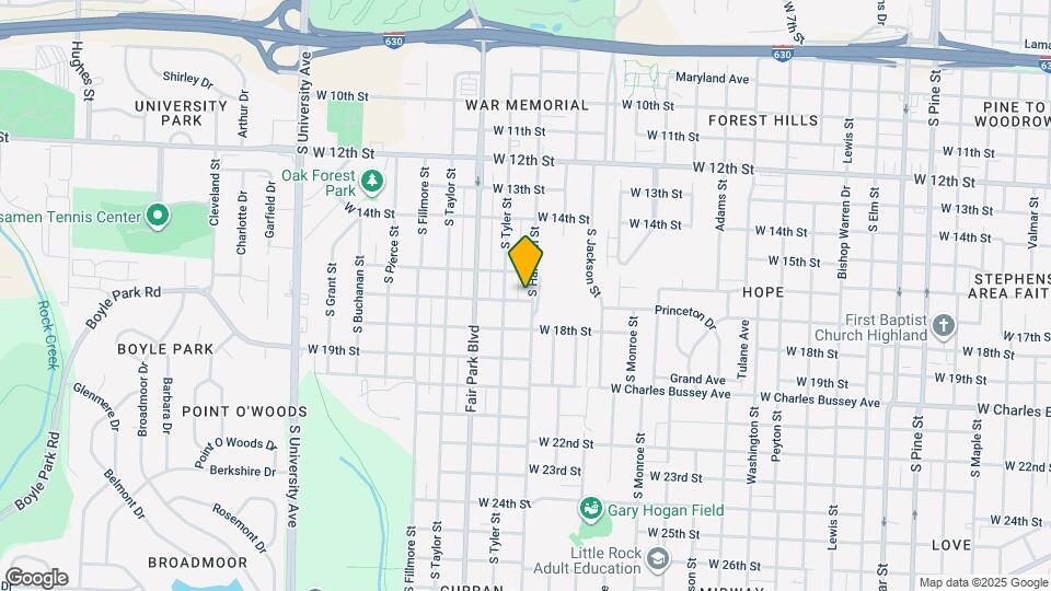 1620 S Harrison St Map and Location Details