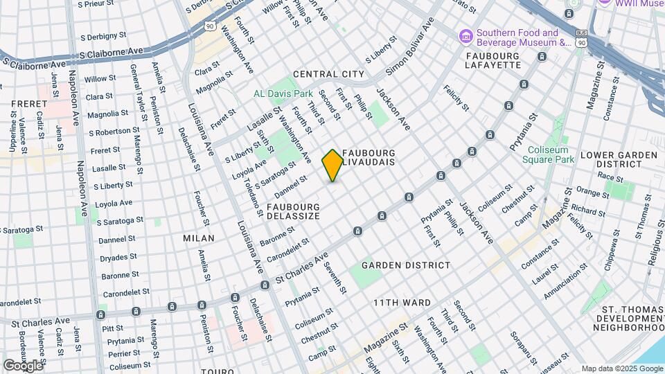 2726 Dryades St Mapa y Detalles de la Ubicación