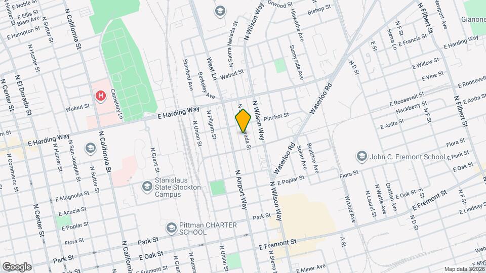 1141 N Sierra Nevada St Map and Location Details