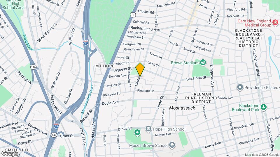 121 Camp St Map and Location Details
