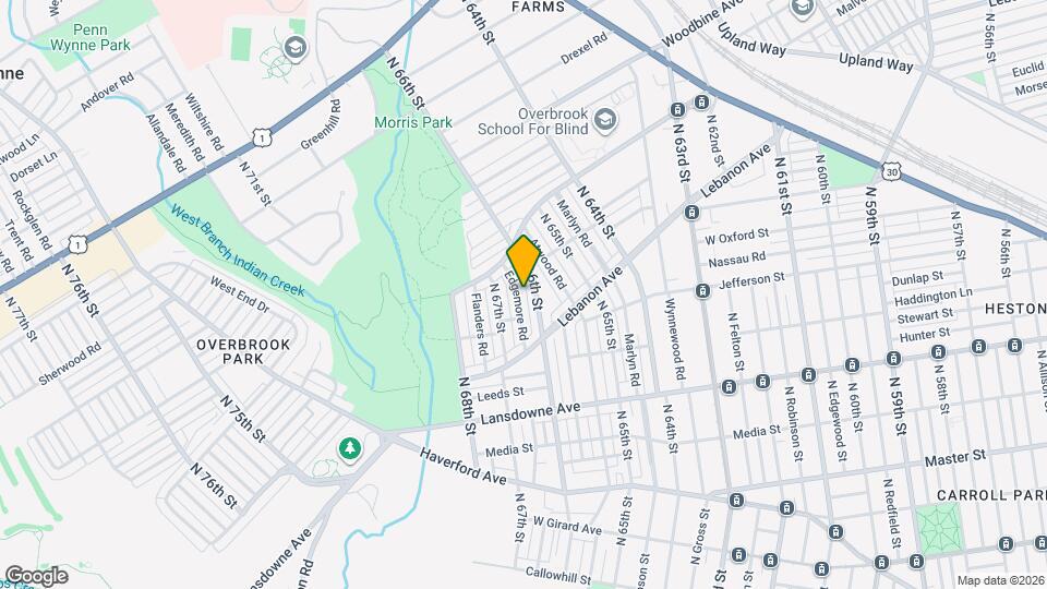 1027 Edgemore Rd Map and Location Details