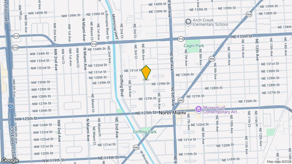 12905 NE 4th Ave Map and Location Details