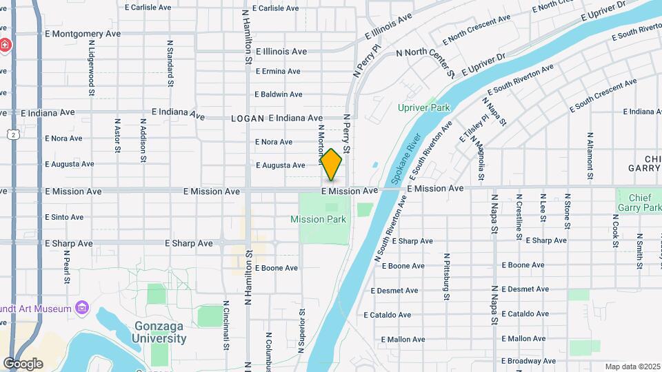 1211 E Mission Ave Map and Location Details