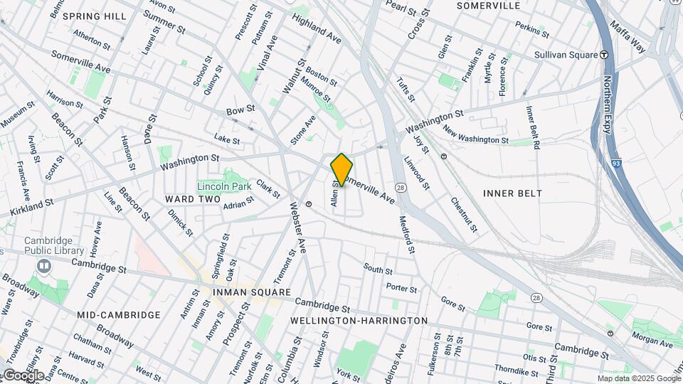 13 Linden St, Unit 2 Map and Location Details