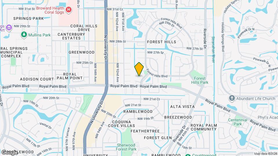 2376 NW 89th Dr Map and Location Details