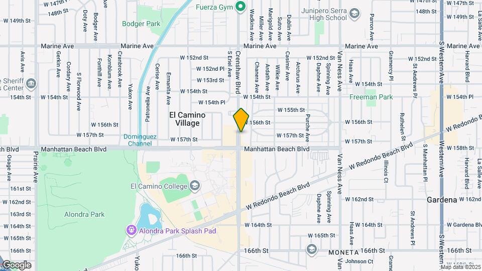 15704 Crenshaw Blvd Map and Location Details