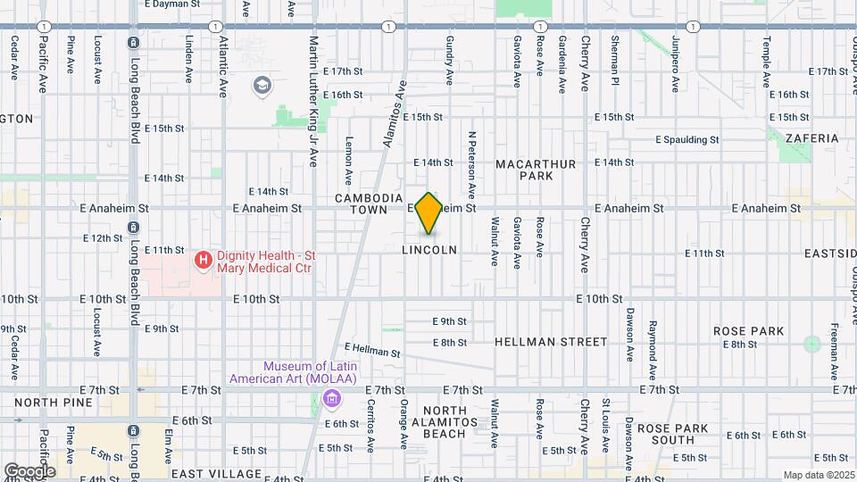 1107 Mahanna Ave Map and Location Details