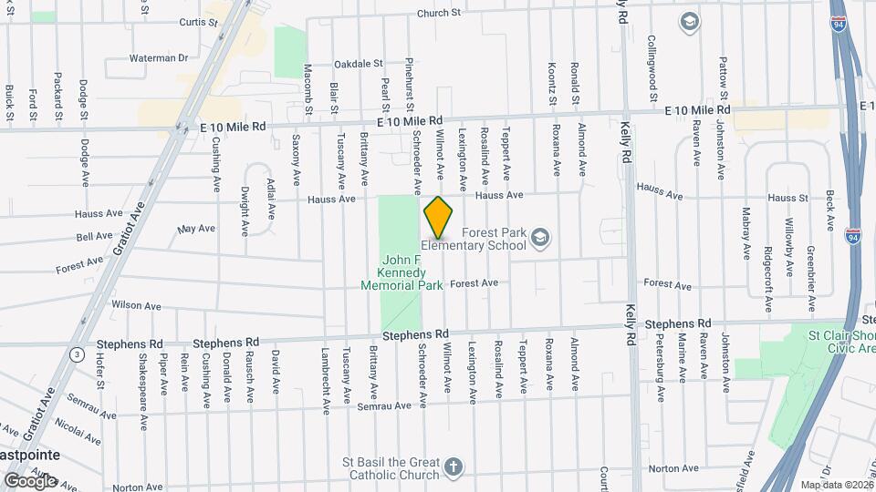 24593 Wilmot Ave Map and Location Details