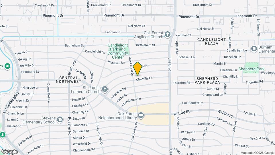 1346 Chantilly Ln Map and Location Details