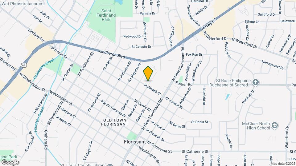 1025 Boone St Map and Location Details