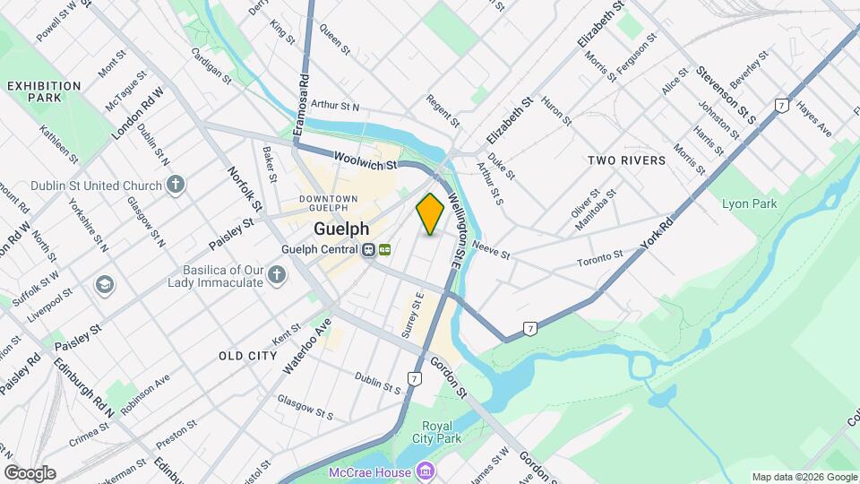 110 Surrey St E Map and Location Details