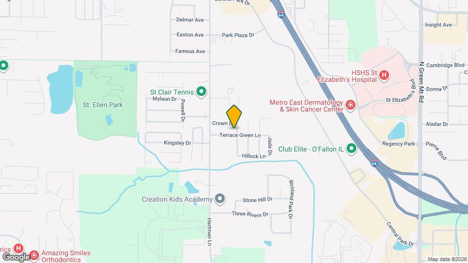 1308 Terrace Green Ln Map and Location Details