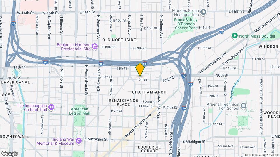 516 E 10th St Map and Location Details