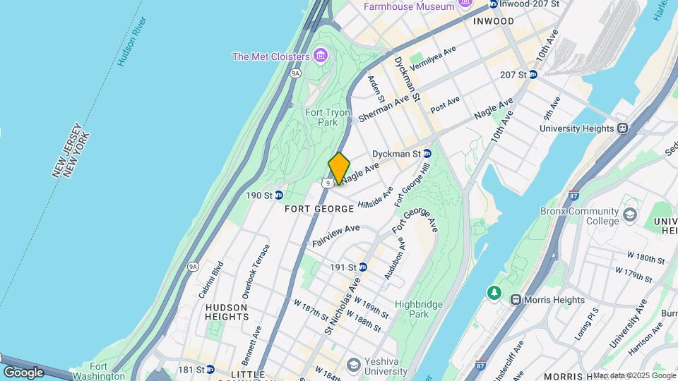 1-21 Nagle Ave Mapa y Detalles de la Ubicación