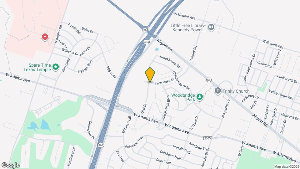 895 B Twin Oaks Dr Map and Location Details