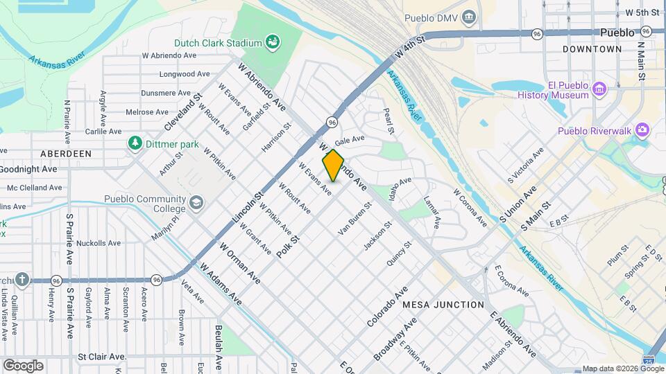 511 W Evans Ave Mapa y Detalles de la Ubicación