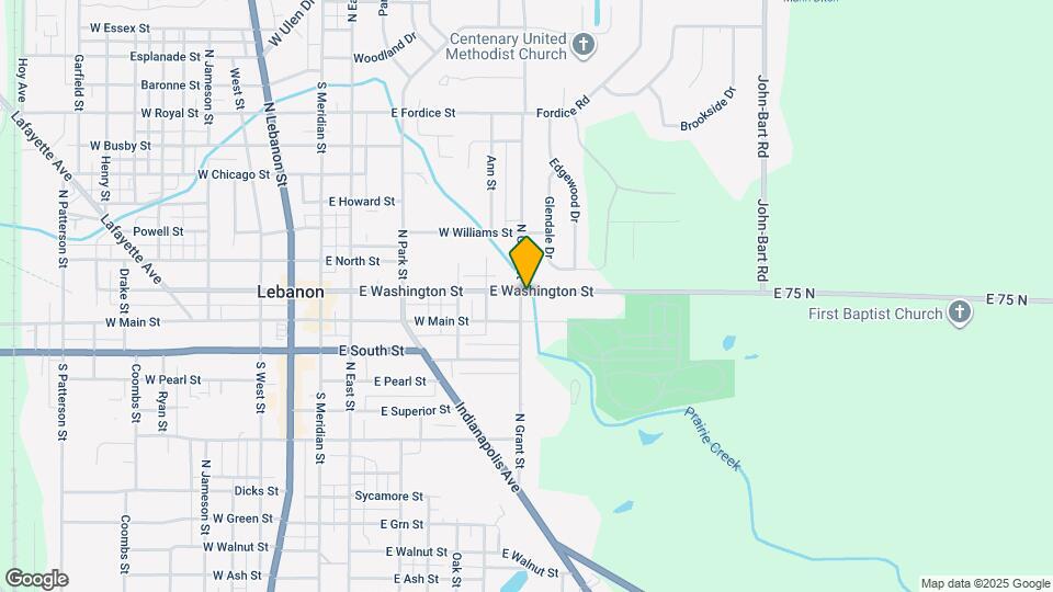 803 E Washington St Map and Location Details