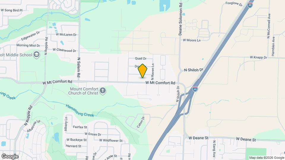 2810 W Mt Comfort Rd Map and Location Details
